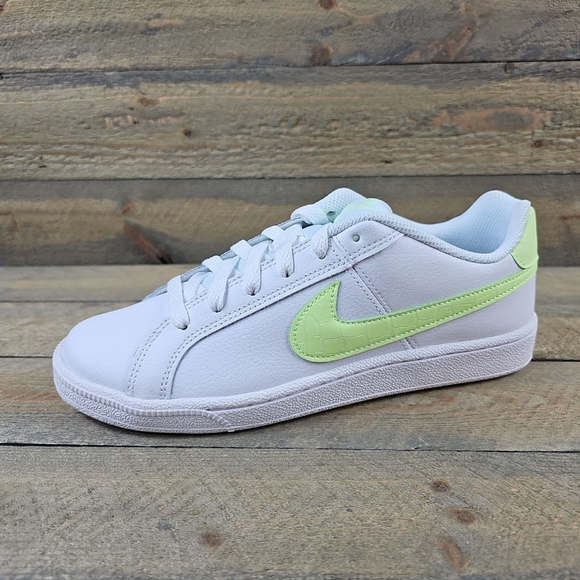 Nike Court Royale Women's Sneakers Shoes White Barely Volt NEW - Picture 2 of 9